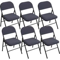 Leomix Washable Dining Chair Covers, Stretch Velvet Folding Chair Slipcovers, for Reception, Office, Party, Banquet, Home, for Dining Room, Banquet, Home Decor, M, 6 Pack