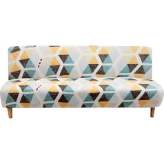 uyeoco Sofa Cover without Armrest 3/2 Seater Elastic Sofa Cover Clic Clac Sofa Cover Slipcover Couch Cover Sofa Bed Cover for Foldable (Colour: Cc, Size: L (185-215 cm)