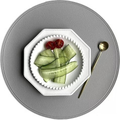 ‎Ginton Dining Table Mats, Placemats, Placemats Set, Dining Table Placemats, Washable, Portable, Heat Resistant, Kitchen Table Decoration, Bowl Plate Mat (Color : A, Size : 38cm) (Color : B) (Color : A)