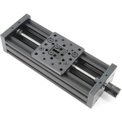 Zeberoxyz 200 mm 4080U Z Axis Screw Sliding Table Linear Actuator Kit Linear Module for 3D Printer and DIY CNC Router Parts X Y Z Axis (200 mm)