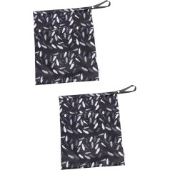 FOMIYES Pack of 5 Nappy Pants Storage Bag Changing Bag Outdoor Accessories Nappy Cloth Bag Diaper Bag Bag Wear-resistant Storage Bag Nappy Bag, Black x 2 pieces, Sports