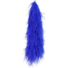 wangruida 50cm 10 Ply Dyed Ostrich Feather Boa Scarf for Wedding Party Dress Sewing Decoration Scarf