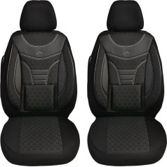 BREMER SITZBEZÜGE Dimensional Car Seat Covers Compatible with Ford Kuga 2 Driver & Passenger Set from 2012-2019 / Car Seat Covers, Protective Cover Set, Car Seat Covers, Pack of 2, in Black (910)