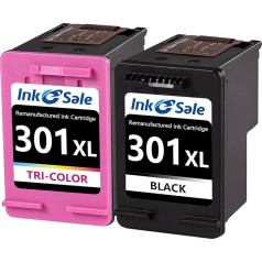 INK E-SALE 301XL Printer Cartridges Multipack Replacement for HP 301 Printer Cartridges Black Colour for Envy 4500 5530 4504 4502 DeskJet 2540 1510 1000 1050 2050 2544 3050 1010 2549 OfficeJet 2622 0