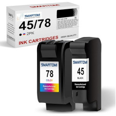 SMARTOMI 45 78 Ink Cartridges Compatible with HP 45 78 for HP Color Copier 180 280 Deskjet 1180c 1220c 1280 6120 9300 930c Fax 1220 Officejet g55 Photosmart 1000 1100 1115