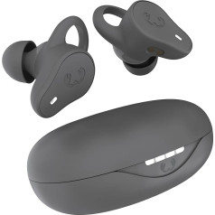 Fresh 'n Rebel Twins Move, Wireless In-Ear Bluetooth Sports Headphones, Splashproof, Dual Master, with Microphone and Clickable Button and Volume Control, 30 Hours Playtime (Storm Grey)