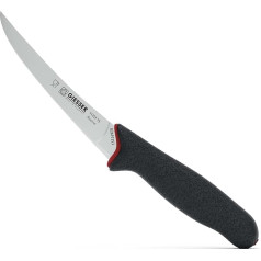 Giesser seit 1776 - Made in Germany - Ausbeinmesser rutschfest PrimeLine, starke Klinge 15 cm, schwarz, scharfes Metzgermesser spülmaschinenfest, rostfrei