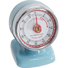 Kikkerland Vintage Streamline kitchen timer Blue