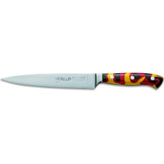 F. DICK Premier Plus GO FOR GOLD Filleting Knife Flexible 18 cm (Sharp Kitchen Knife, Plastic Handle Black/Red/Gold, Hardness 56°, Knife for Meat + Fish, Fillet Knife)