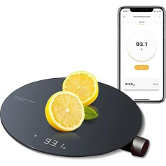 HOTO Digital Kitchen Scales High Precision 0.1 g - 3 kg Scales Kitchen Scales with 4 Units of Measure (g/ml/oz/lb:oz), Household Scales LED Display, Tare Function, Easy to Clean for Baking, Cooking,