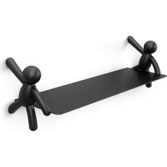 Umbra Buddy Floating Wall Shelves & Magazine Racks, Steel, Black, One Size