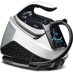 VIOLA Voilà Steam Iron Station, 6.5 Bar, Display Touch Screen, 1.7 Litre Water Container, Continuous, Black