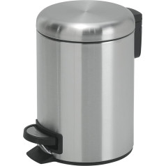 Gedy G-Potty Bathroom Bin Satin Finish 3 Litre 25.1 x 17.4 x 22.6 cm Stainless Steel Polypropylene Bathroom Basket with Soft Close Removable Basket Design R&S 2 Year Warranty