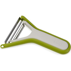Joseph Joseph Nest Peeler, Set of 2, Space-Saving Stainless Steel Peelers for Compact Kitchen Storage, Dishwasher Safe