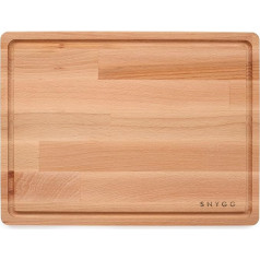 SNYGG Chopping Board, 38 x 28 x 2 cm, Durable, Organic, Antiseptic, Soft, 100% Beech Wood, Appetizer Board, Kitchen Boards, Cutting Board, Tábua de Cozinha, Wooden Board