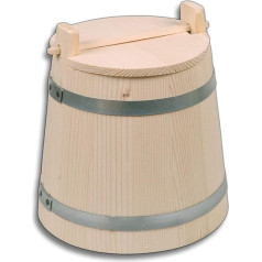 HOFMEISTER® Gurkentopf mit Deckel, 3 Liter, plastikfrei Einlegen & Fermentieren von Gurken, Gemüse & Sauerkraut, robuster Gärtopf mit Gärdeckel