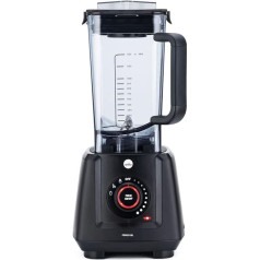 Wilfa POWER FUEL Hochleistungsstandmixer I 1,5l Behälter bis 100°C I 1.200 Watt I 4-Klingen-Messer I LED-Anzeige I inkl. Stamper mit Thermometer I für Smoothies, Tiefkühlkost und Suppen (mattschwarz)