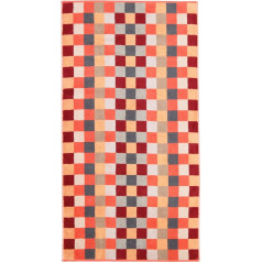 Cawö Home Handtücher Unique Karo 942 Koralle - 22 Duschtuch 70x140 cm