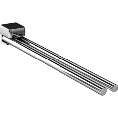 Emco Trend 025000135 Bathroom + Guest Bathroom Towel Rail 2 Arm Chrome Standard