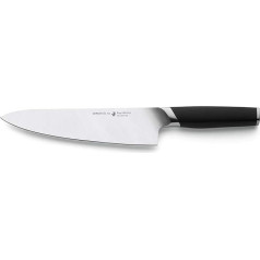 Paul Wirths CERASTEEL Chef's Knife, Shatterproof and Extremely Sharp Blade Made of Ceramic and Stainless Steel, Blade Length: 20 cm, Fibreglass Handle Ergonomic, Ceramic Knife, Utility Knife Kitchen