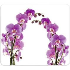 Wenko 2712917500 Multi-Purpose Hob Cover Plate with Orchid Blossom Design