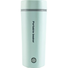 Andoer Portable Electric Kettle 350 ml Travel Mug Tea Kettle Hot Water Boiler Stainless Steel Automatic Shut-Off for Preparing Tea, Coffee, Baby Milk