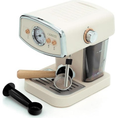 Caprizze Kai Espresso Machine Semi Automatic 1050W 15Bar Capacity 5 Cup Steamer White Matt with Heated Top Tray
