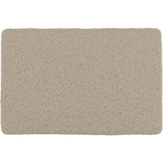 WENKO Loop Indoor & Outdoor Bath Mat Taupe 40 x 60 cm - Bath Mat for Shower, Bath, Pool, Sauna with Non-Slip Structure, Plastic, 40 x 60 cm, Taupe