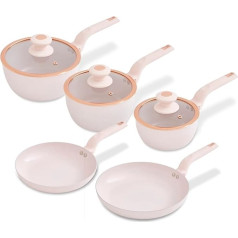 Cavaletto 5-Piece Cookware Set, Pink