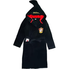 Harry Potter Boys or Girls Hooded Bathrobe Black Age 7-14 Years