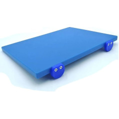 MCM-Service-Srl Professional Chopping Board Polyethylene 40 x 30 x 2 + Stopper + Kit Non-Slip Blue