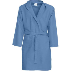 Dorian Home Unisex Microfibre Bathrobe with Practical Pockets and Hood, 19 Colours Available, Non-Iron
