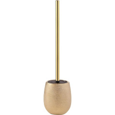 Gedy Gold, G-Astrid Toilet Brush, Size 47 x 11.5 x 11.5 cm, Weight 0.648 kg, Ceramic Toilet Brush, 2 Year Warranty, Design R & S, Unique