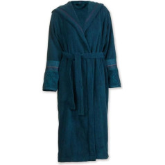 PIP Studio Soft Zellige Bathrobe Dark Blue XXL Plain Hood, darkblue