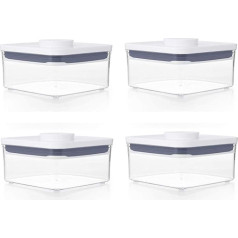 OXO Good Grips Airtight Square Pop Containers, Set of 4
