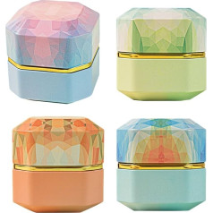 Cabilock 4 Mini Tea Canisters, Tea Canisters, Coffee Canisters, Gift Tins, Food Storage Containers for Tea, Coffee, Candy, Chocolate, Sugar, Spices