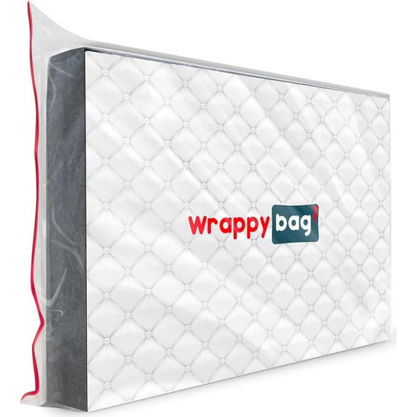 WRAPPYBAG® Plastic Protective Cover for Mattresses - 5 Sizes Available - Waterproof and Tear-Resistant Storage Bag - For Moving, Storage & Transport (160 x 200 cm)