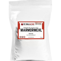 TFC Marble Flour Calcium Carbonate 1 kg - High Quality Fine Powder for Art, Crafts & Construction I Environmentally Friendly, Non-Toxic, Pure White, Versatile - Perfect for Acrylic Painting, Concrete