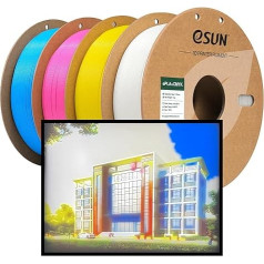 eSUN PLA+ Filament 1.75mm, ePLA+CMYK Lithophan 3D Drucker Filament PLA Plus, Maßgenauigkeit +/- 0.03mm, 1KGX 4 Spulen Hochgeschwindigkeitsfilament für FDM 3D Drucker