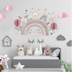 Wall Sticker for Children's Room Rainbow Wall Sticker Decoration for Baby and Toddler Room Girls Room Wall Sticker Rainbow