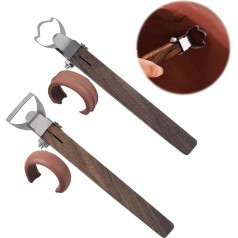 Pottery Clay Sculpting Tools, Set of 2 Clay Tools, Sculpting Tools for Tea Cup Mug Utensil Vase Handle Clay Cutters, Clay Sculpting Modelling Tools for Art Crafts DIY Pottery Sculpture