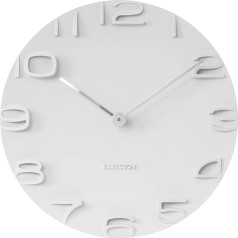Karlsson Wall Clock On The Edge White W. Chrome Hands
