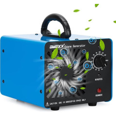 Ozone Generator 30,000 mg/H, GMGXX Ozone Air Purifier, Ozone Device up to 300 m², 120 Minute Timer, O3 Ozoniser for Car, Garages, Home, Hotels, Kitchen and Pets, Cleaning Odours / Pollution, OG-3