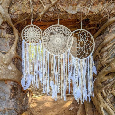 Mandala Life ART Large DIY LED Dream Catcher Kit - Make Your Own Wall Hanging - Create an Activity Set... (DM, Extra Large Set)