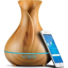 Smart Alexa Aroma Diffuser for Essential Oils, 500 ml Fragrance Oil Diffuser Humidifier, Compatible Alexa/Google Home and App Control, Create Schedules, 7 Colour LEDs, 4 Timers, Auto-Off, Super Quiet