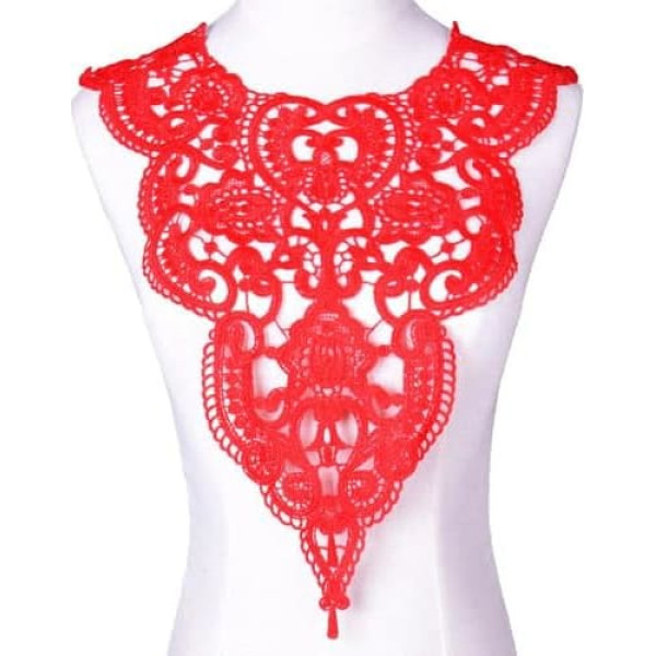 Black Embroidery Lace Neckline Collar Embellishment Sewing Appliques Trimming Lace Fabric Dress Accessories Scrapbooking 26 1pc