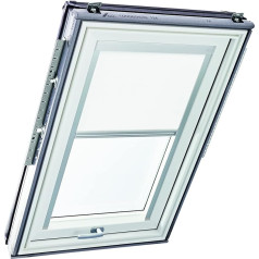 Original Roto Roller Blind Exclusive ZRE for Roto Roof Window Daylight Blind Guide Rail Silver for Roto Roof Windows from the Designo R6/R8, i8 and Classic 64/84 with Size 074/118 | 07/11 Colour White