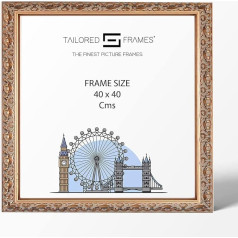 Tailored Frames-Vienna Gold, Weinlese-aufwändige Shabby Chic BILDERRAHMEN Größe 40cm x 40cm