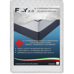 tex family Fly 2.0 Jacquard Terry Elasticated Mattress Protector with Corners for Queen Bed