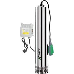 Ribiland – prpvc751/43f Stainless Steel Submersible Pump 750 W 43 m with Electrical Board + Float